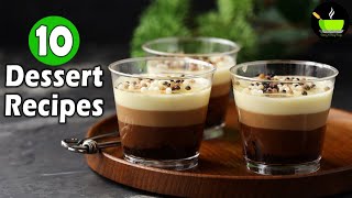 10 Easy Dessert Recipes  10 Easy Indian Desserts to Make at Home [upl. by Nerfe]