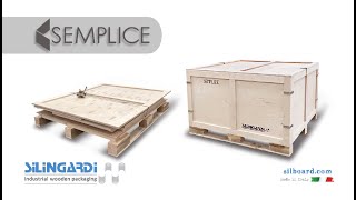 “SEMPLICE” imballaggio in legno smontabile wooden folding packaging [upl. by Wampler724]