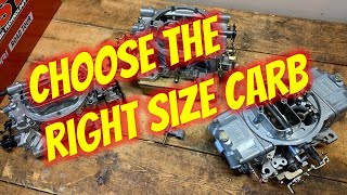 How to Choose the Right Size Carburetor [upl. by Ahcilef]