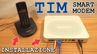 Tim Smart Modem • Unboxing installazione e test [upl. by Singband]