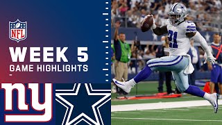 Giants vs Cowboys Week 5 Highlights  NFL 2021 [upl. by Htnamas715]