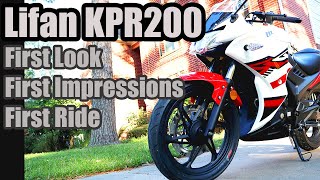 Lifan KPR200  First Look First impressions and First Ride [upl. by Pattie]