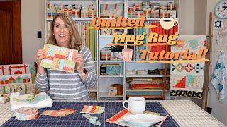 Quick Quilted Mug Rug Tutorial [upl. by Alic]