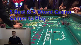 5 best amp 5 worst casino games to play [upl. by Wilterdink]