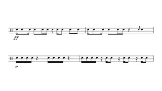 Snare solo  INTERACTIVE Sight Reading Practice for Drums  PLAY ALONG EXERCISE [upl. by Nagy]