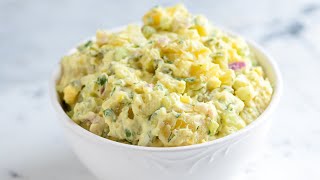 Easy Creamy Potato Salad Recipe [upl. by Elwood719]