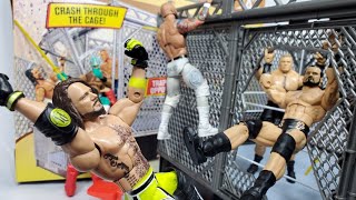 WWE WREKKIN COLLISION CAGE PLAYSET UNBOXING REVIEW [upl. by Rosenzweig]