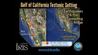 Gulf of California Tectonic Setting—Earthquakes amp the Spreading Ridge [upl. by Celestyn]