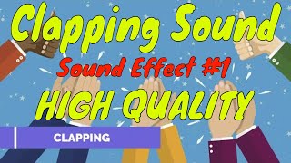 Clapping Sound Effect 1 HD  HIGH QUALITY [upl. by Leryt]