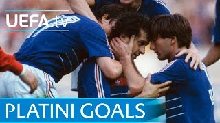 Michel Platinis nine goals for France at EURO 84 [upl. by Nwahsan614]