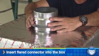 Connecting to an Insulated Ductboard Distribution Box [upl. by Yarised]