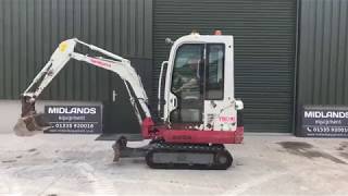 Takeuchi TB016 mini digger test demo [upl. by Oivat]