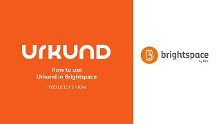 How to use Urkund in D2Ls Brightspace Assignments  Instructor View [upl. by Ardet892]