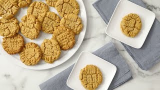 Easy Peanut Butter Cookies Martha Stewart [upl. by Ellah]