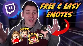 How To Make Twitch Emotes For FREE Fast And Easy [upl. by Koran990]