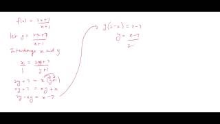 CSEC Maths  A Function and its Inverse [upl. by Sura]