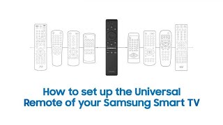 Samsung Smart TV How to set up the Universal Remote control [upl. by Kcirddehs]