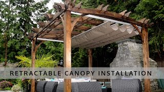 Retractable Pergola Canopy Installation  OLT [upl. by Hay376]