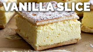 Cheats Easy Vanilla Slice Recipe 4 Ingredients [upl. by Alduino]