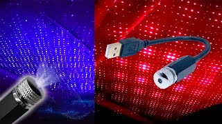 Smart Multicolor USB Car Star Light Projection LED With Music Sync [upl. by Lavern]