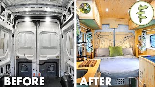 FULL DIY VAN BUILD from Start to Finish  Our Epic Van Life Conversion [upl. by Sylvia782]