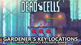 Dead Cells  Gardeners Key Locations All 3 Guide  How to Unlock Explosive Crossbow [upl. by Freed]