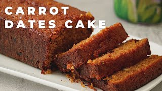 Moist Carrot amp Dates Cake  Cake Recipes [upl. by Annaohj998]