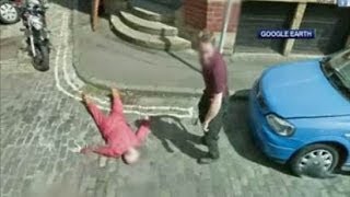 Murder caught on Google Street View [upl. by Obala]