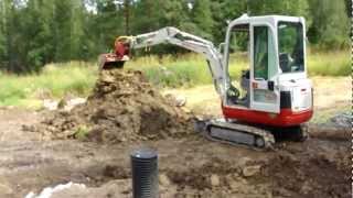 Takeuchi TB016 Digging foundation [upl. by Kirsten]