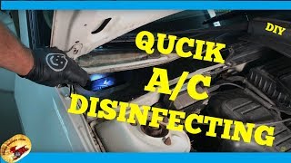 SIMPLE Way To DISINFECT a Cars AIR CONDITIONING [upl. by Tamar]