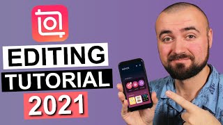 InShot Tutorial 2021 How To Edit a Video on iPhone and Android [upl. by Baumbaugh]