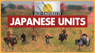 All NEW Japanese Units in AoE4 [upl. by Mauralia455]