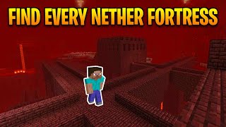 How to Find Every Nether Fortress in Minecraft 116 [upl. by Dalohcin536]