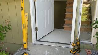 Jeld Wen Front Door Installation  Really crappy products and craftsmanship PART 1 [upl. by Ybrik414]