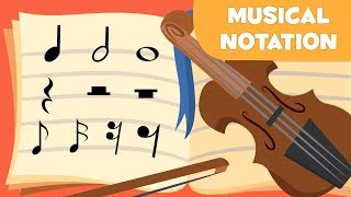 Musical Notation  Educational Videos about Music for kids [upl. by Rand]