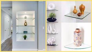 Top 20 Corner Glass Shelf Ideas For Home Decoration [upl. by Apollo977]