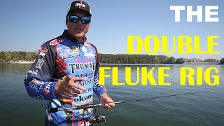 How To Fish The Double Fluke Rig  Bass Fishing [upl. by Adnuahsor]