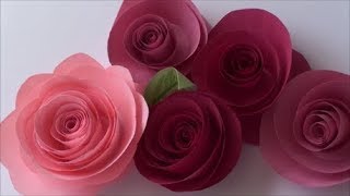 Como Hacer Rosas De Papel 4 Ideas Para Decorar O Regalar [upl. by Ecnerual]