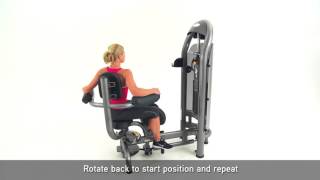 Matrix Fitness Aura Rotary Torso Setup amp Movements 0t17aBlo680 [upl. by Morell]