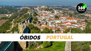 Obidos Portugal Aerial amp Walking Tour [upl. by Munroe786]