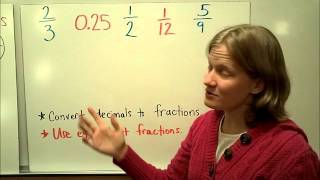 Ordering Fractions and Decimals [upl. by Ibrab]