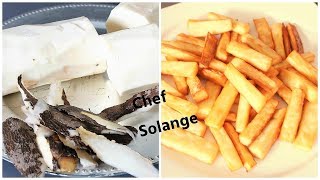 Frites dignames  Cuisine Africaine [upl. by Georgetta]