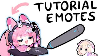 【TUTORIAL】 Cómo hacer EMOTES para Twitch 🥰 ❤ Cunibunny [upl. by Hsiwhem]