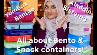 All About Bento Lunch Containers  Yumbox vs Bentgo  Sistema and much more [upl. by Ytsirhk]