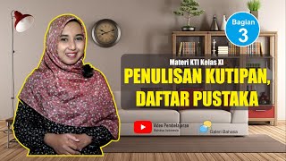 Cara Menulis Daftar Pustaka amp Kutipan [upl. by Naened]