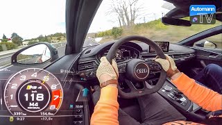 2018 Audi RS4 450hp  0100 kmh LAUNCH CONTROL 60FPS [upl. by Nabi]