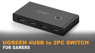 ♠ UGREEN 4 PORT USB 3 Sharing Switch  THE quotFOR GAMERSquot TEST  4K [upl. by Cut]