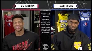 Team Giannis amp Team LeBron Draft  2020 NBA AllStar [upl. by Deedee]