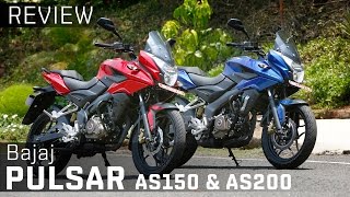 Bajaj Pulsar AS150 amp AS200  Review  ZigWheels [upl. by Lazor442]