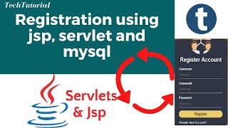 Part1 Login and Registration using JSP Servlet and MySQL2020TechTutorial [upl. by Eleahcim]